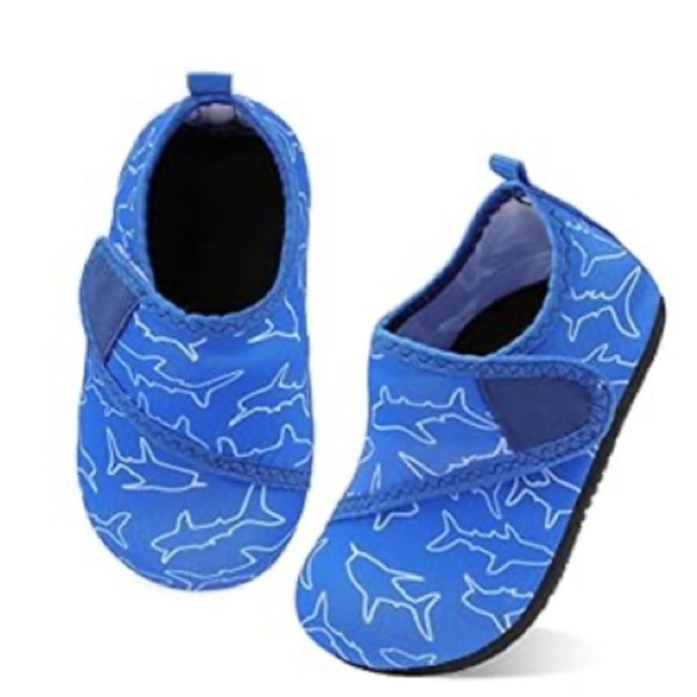 NWT LeIsfIt Kids Water Shoes Toddler Swim Shoes (shark), Toddler 8